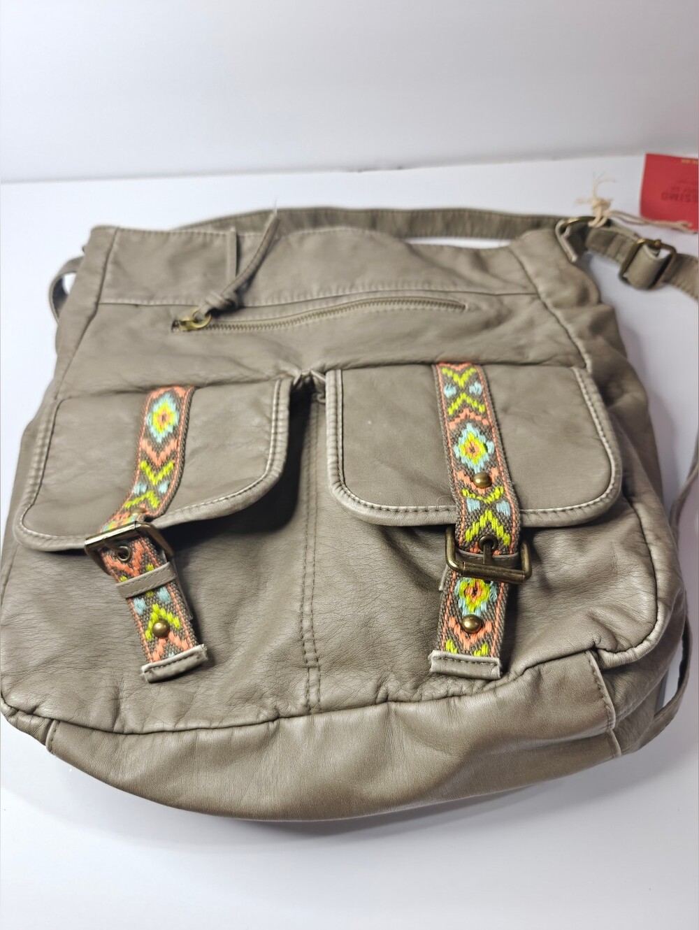 New Mossimo Cereal Box Tote Bag Brown 3394A